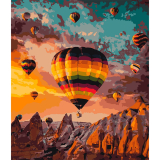 Balony na ogrzane powietrze 40x50cm, Art Craft - płótno naciągnięte na ramę