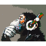 Disco Monkey 40x50cm, Art Craft - płótno naciągnięte na ramę