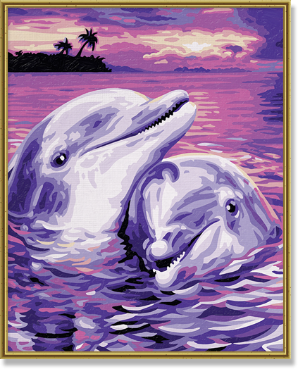 Delfiny 24 x 30 cm