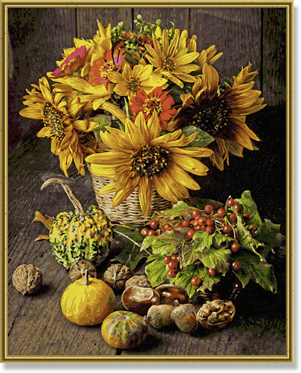 Kolorowa Kompozycja Jesienna 40 x 50 cm