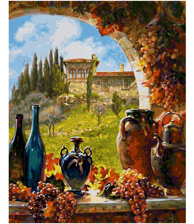 Wino toskańskie 40 x 50 cm