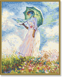 Kobieta z parasolką 40 x 50 cm
