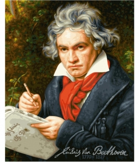 Ludwig van Beethoven 40 x 50 cm